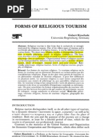 Forms of Religious Tourism