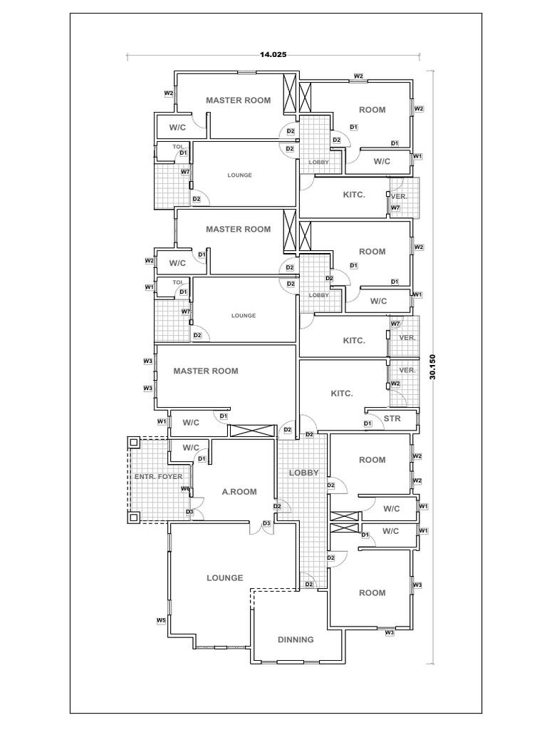 Semi Detached Plan | PDF