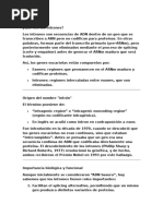 Intrones y Exones en Biología Molecular | PDF | Exón | Gene