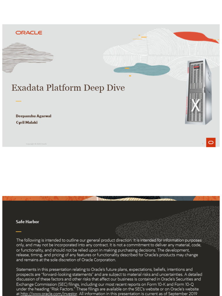 Exadata X8M: Advanced Hardware Insights | PDF | Computer Data Storage ...