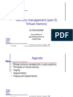 Memory Management (Part 2) Virtual Memory: Dr. Tanir Ozcelebi by Courtesy of Igor Radovanović & Rudolf Mak