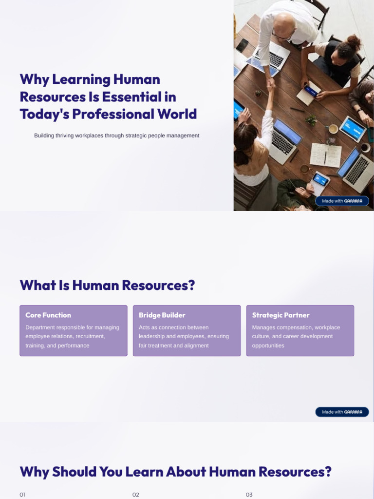 Importance of Learning Human Resources | PDF | Human Resources ...
