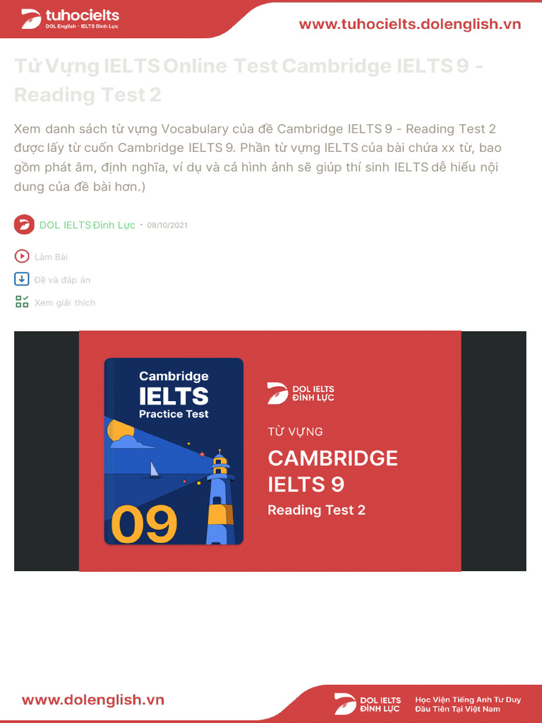 Cambridge IELTS 9 Test 2 Reading | PDF