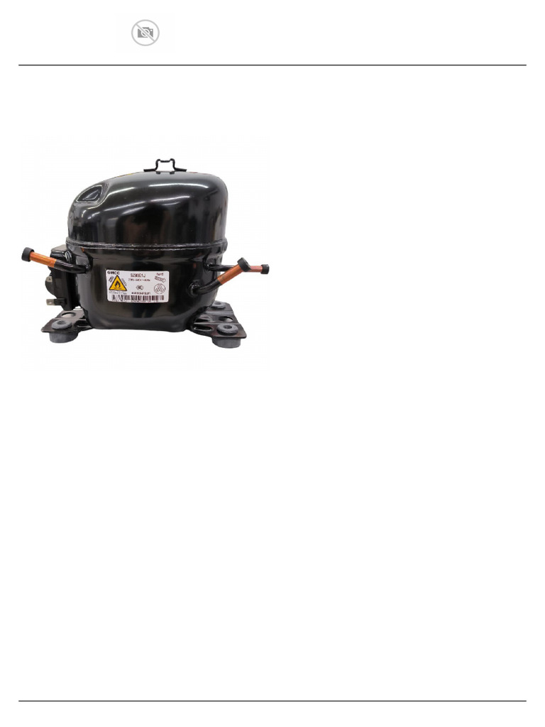 R600a Compressor SZ80E1J GMCC Specs | PDF