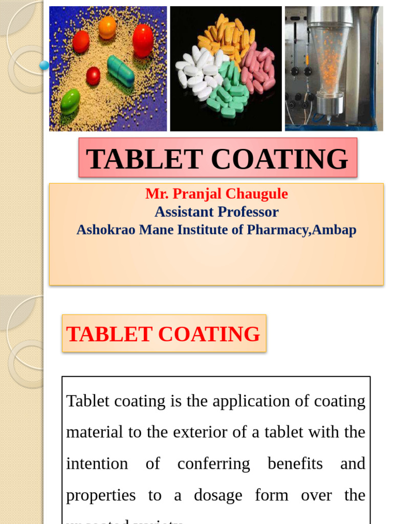 Tablet Coating Techniques and Materials | PDF | Tablet (Pharmacy ...