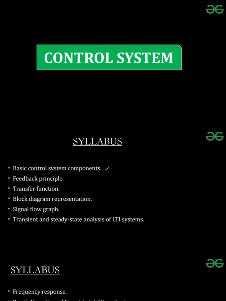 L 1 Control System | PDF