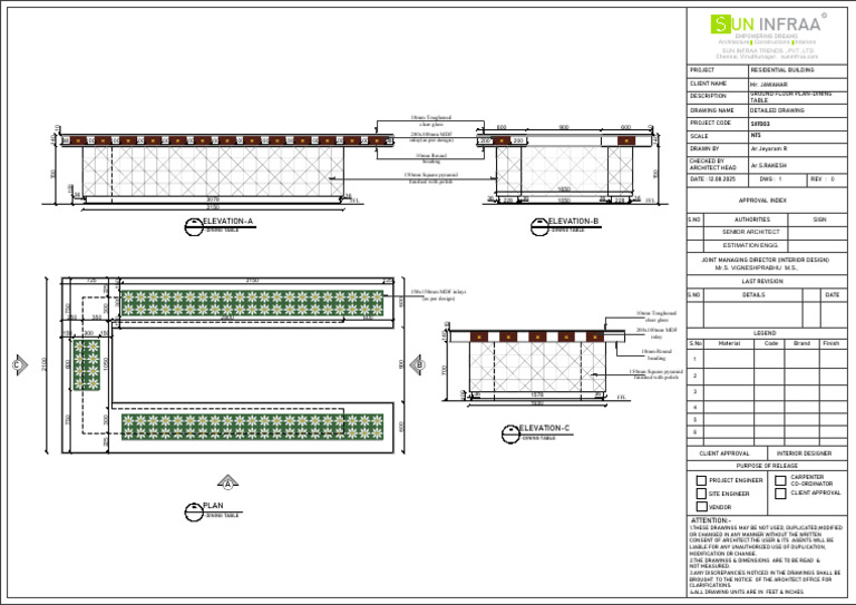 Dining Table Design Specifications | PDF | Design