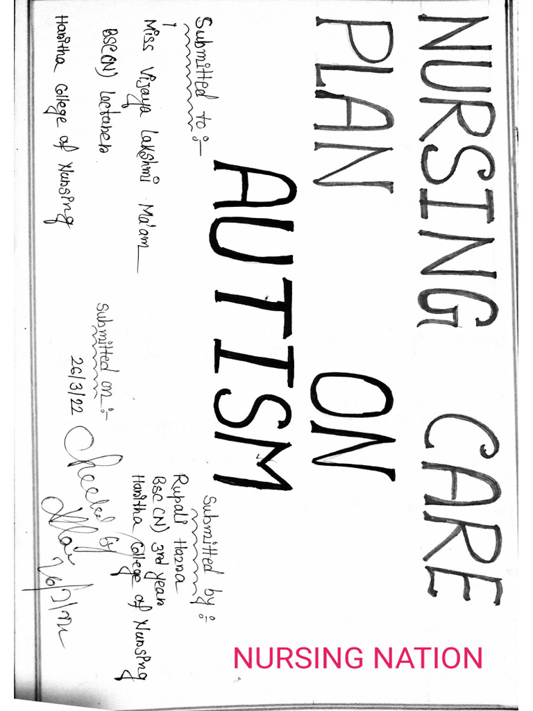 Nursing Care Plan On AUTISM | PDF
