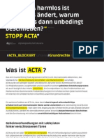 Acta - Flyer Des Digitale Gesellschaft E.V.