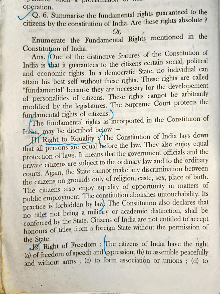 Fundamental Rights of Indian Constitution | PDF