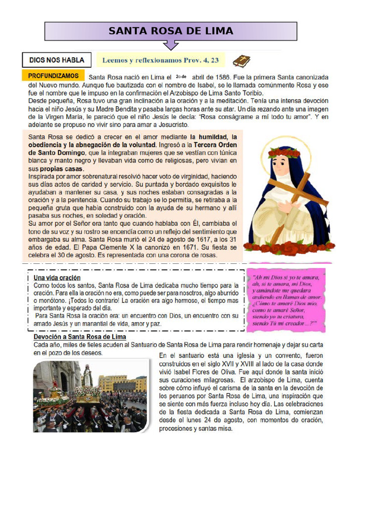 Activadad 5° - V Santa R. | PDF