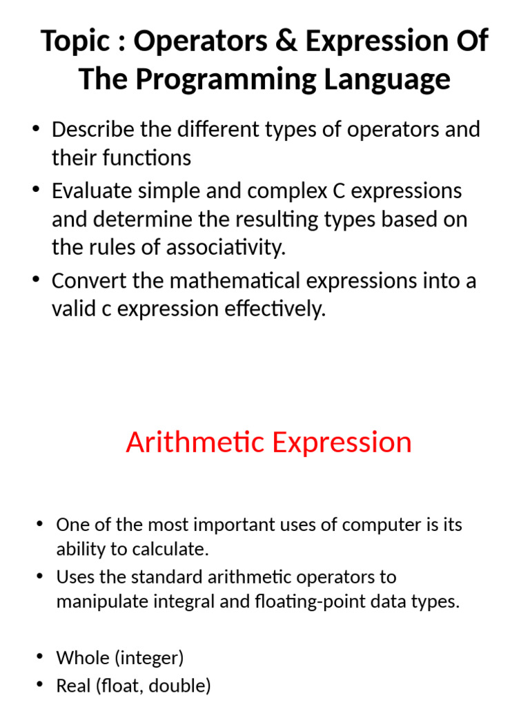 Understanding C++ Operators and Expressions | PDF | Multiplication ...