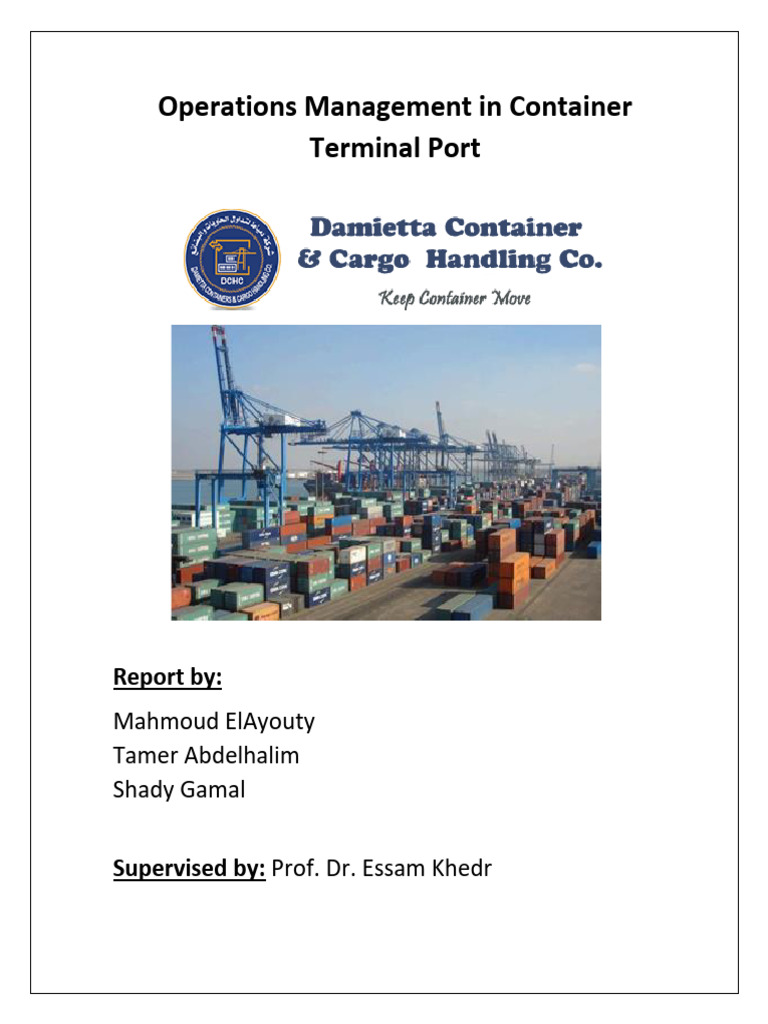 Container Terminal Operations Management | PDF | Port | Transport
