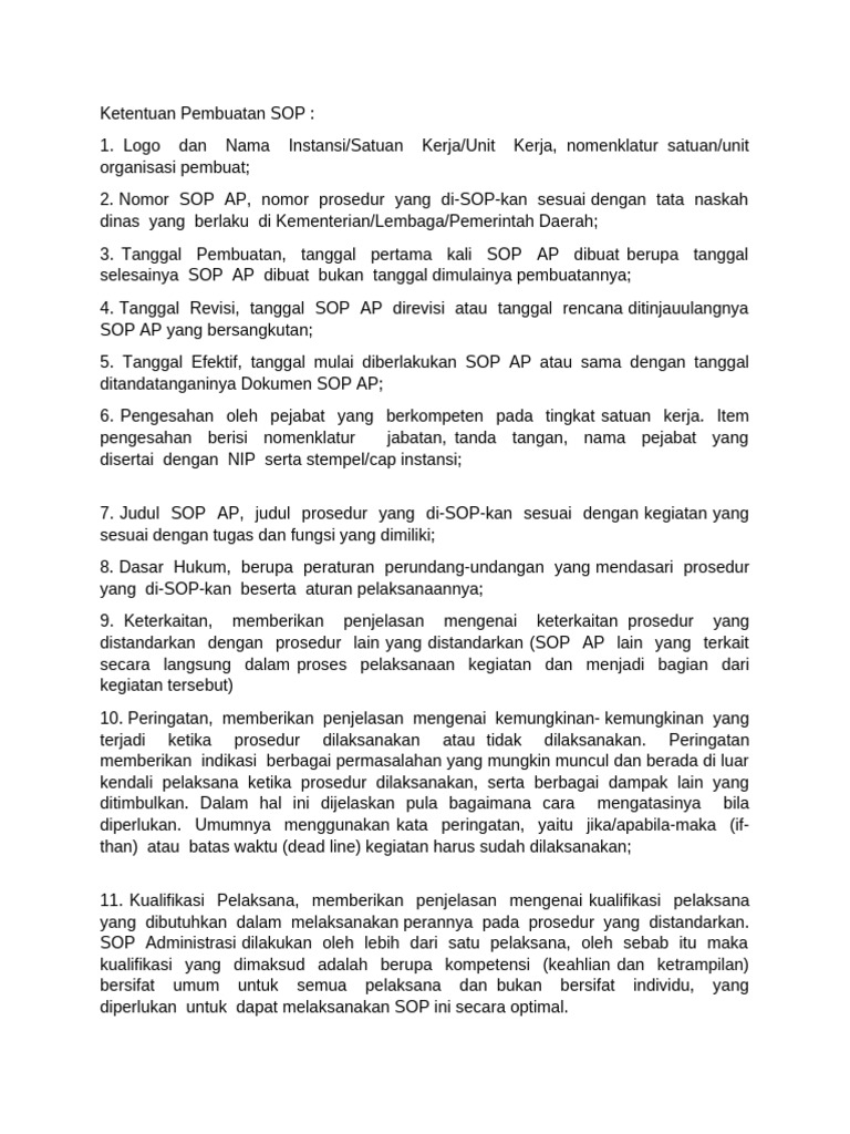 Panduan Pembuatan SOP AP Efektif | PDF