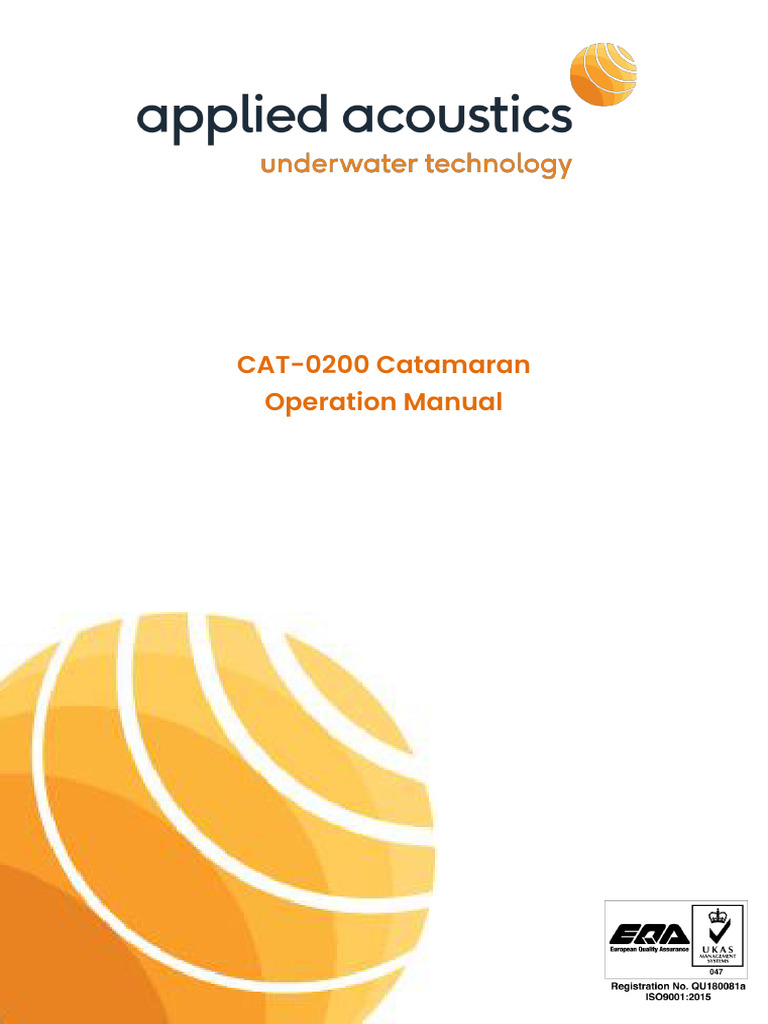 CAT-0200 Catamaran Operation Guide | PDF