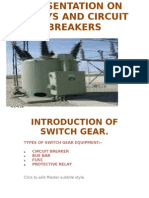 Presentation On Relays and Circuit Breakers
