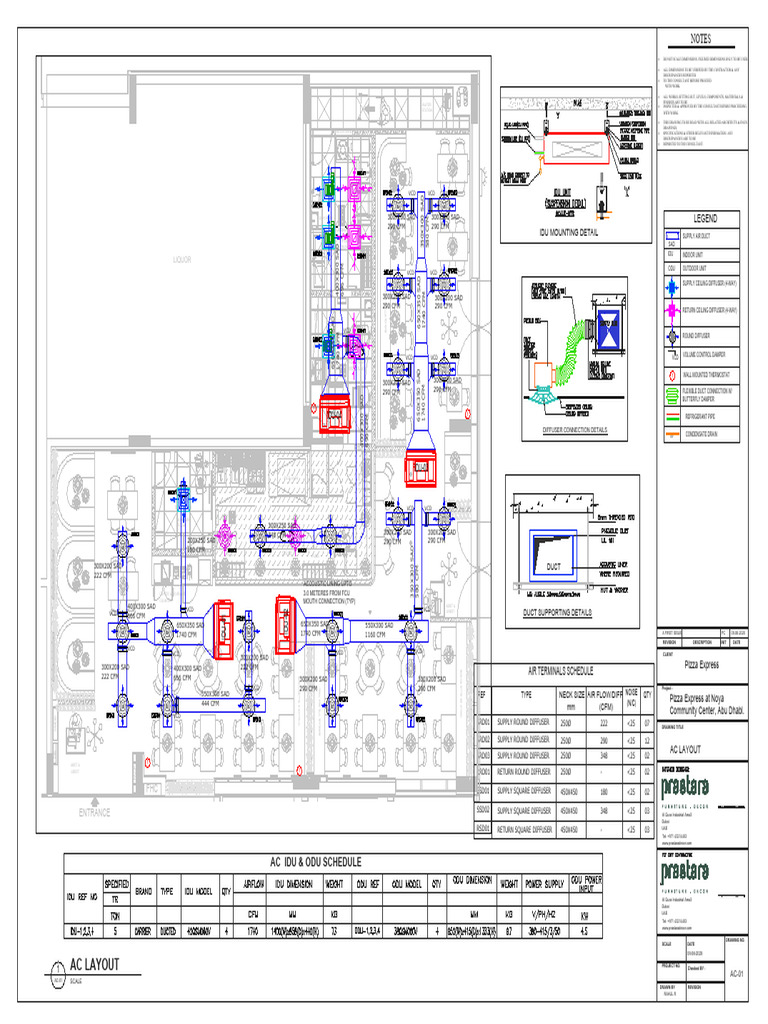 AC Layout for Pizza Express Noya | PDF | Mechanical Engineering ...