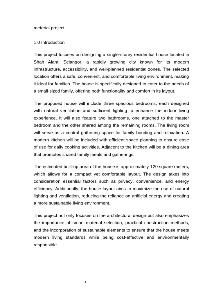 Updated Material Project Report | PDF | Concrete | Cement