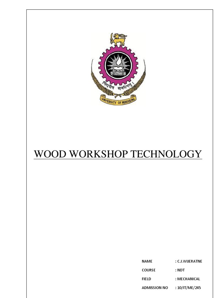 Wood Workshop Technology Overview | PDF | Wood | Lumber