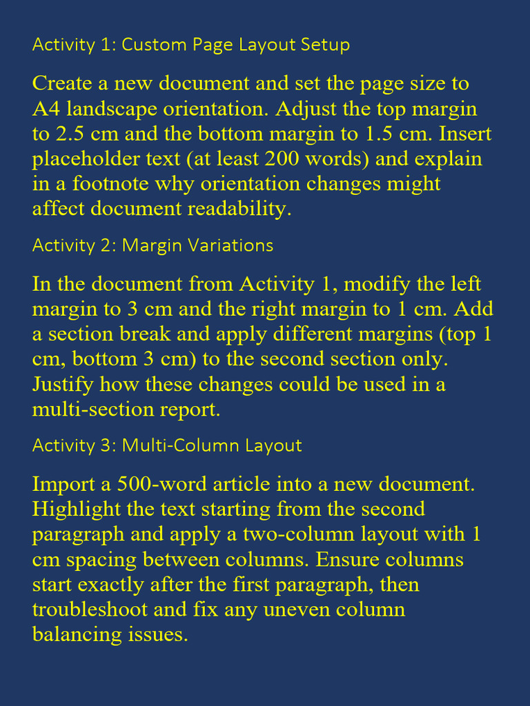 Document Formatting Techniques Guide | PDF | Paragraph | Typefaces
