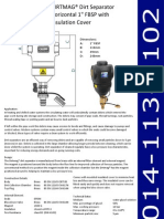 DIRTMAG Dirt Separator Horizontal 1inch FBSP With Insulating Cover