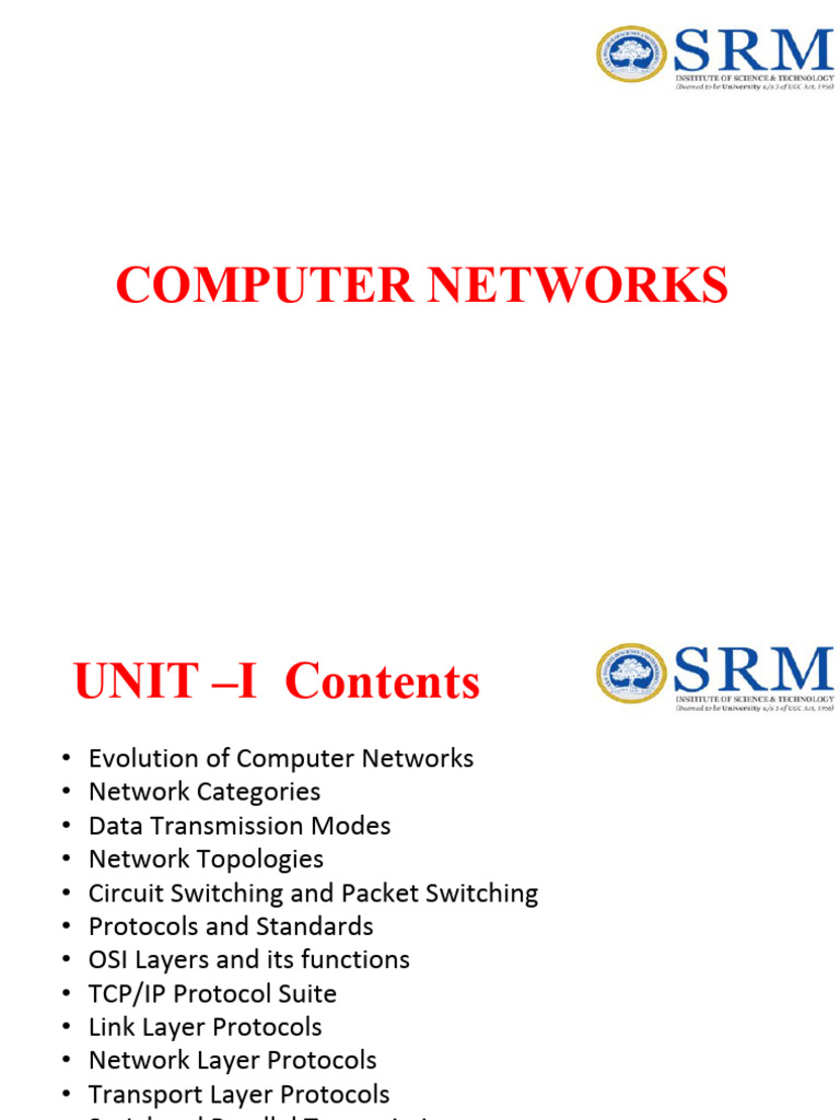 Overview of Computer Networks Evolution | PDF | Computer Network | Osi ...