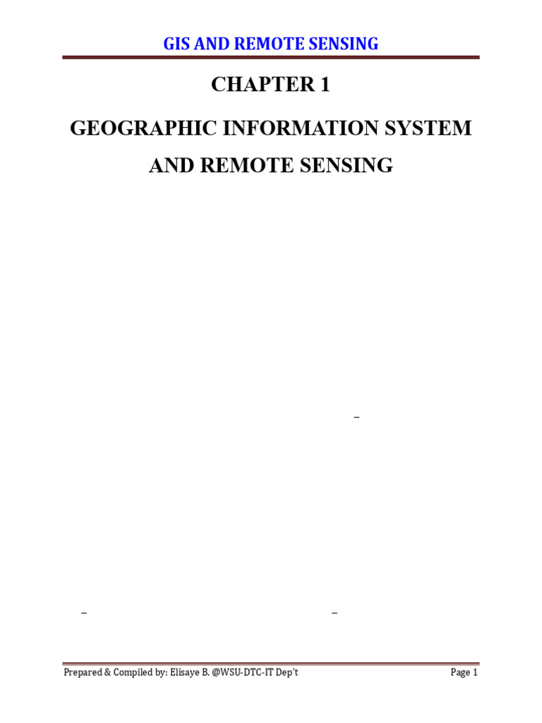 GIS and Remote Sensing All in One | PDF | Geographic Information System ...