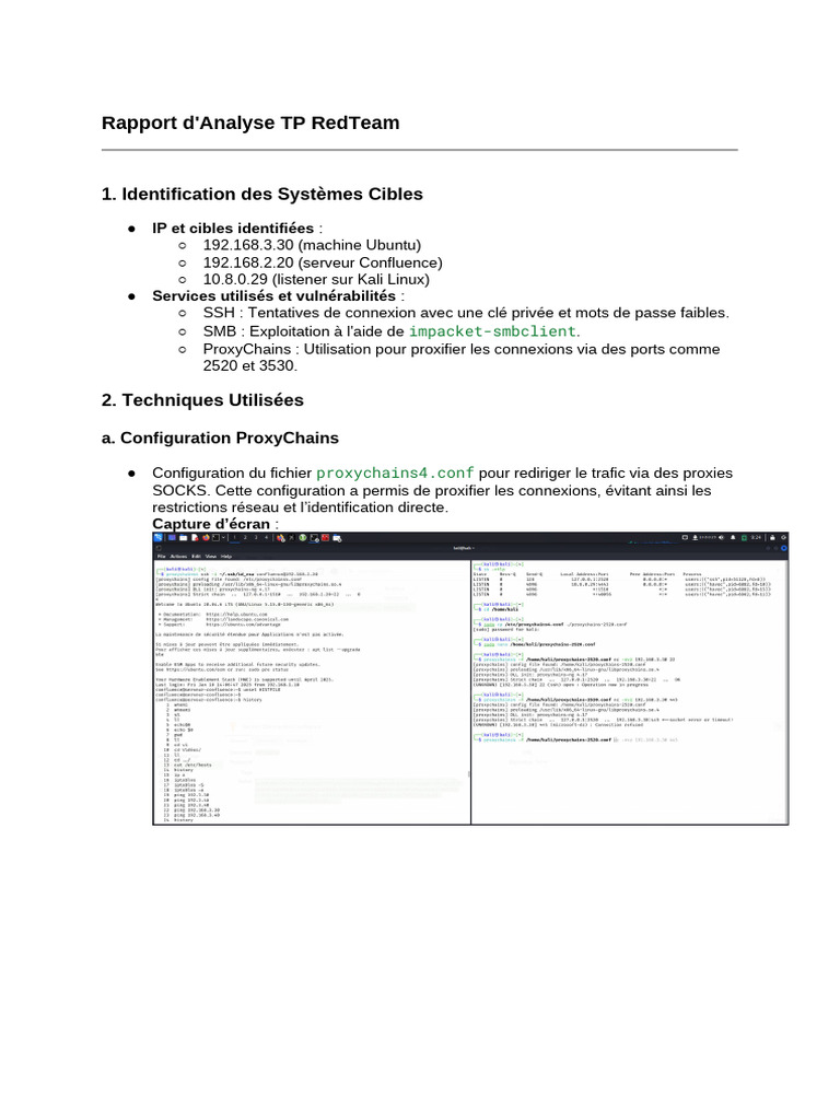Analyse des Vulnérabilités TP RedTeam | PDF | Enveloppe de protection ...