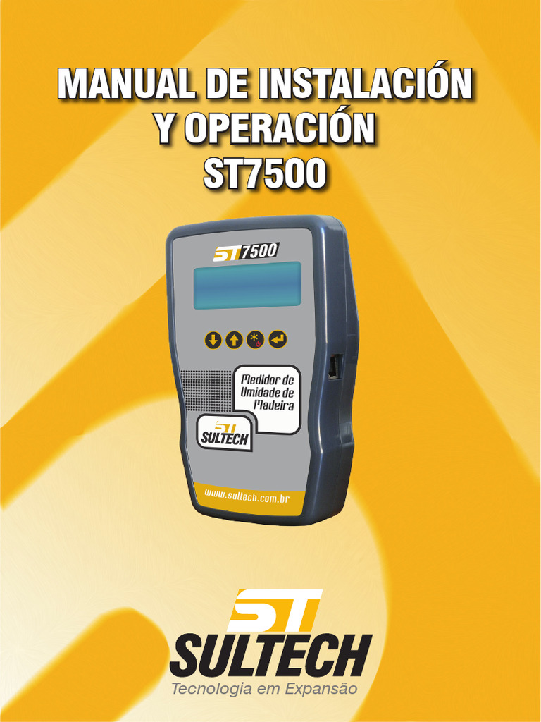 Manual ST7500: Medidor de Humedad Madera | PDF | Sensor | Madera