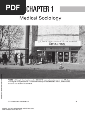 W1 Cockerham Medical Sociology A | PDF | Sociology | Mental Disorder
