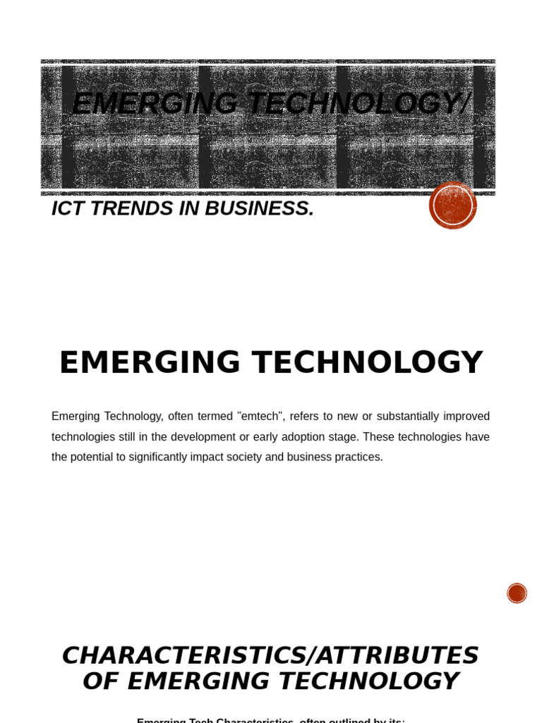 EMERGING TECHNOLOGY - Topic 5 | PDF | Artificial Intelligence ...