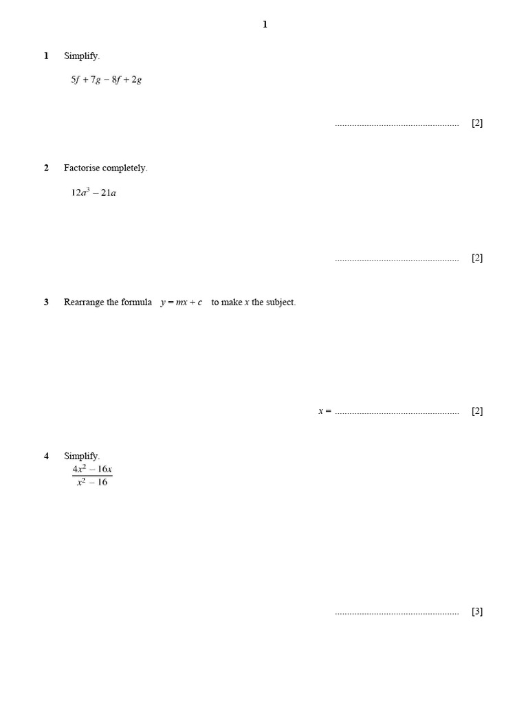 Math Problem Solving and Simplification | PDF | Speed | Equations