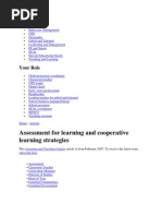 Assessment For Learning and Cooperative Learning Strategies