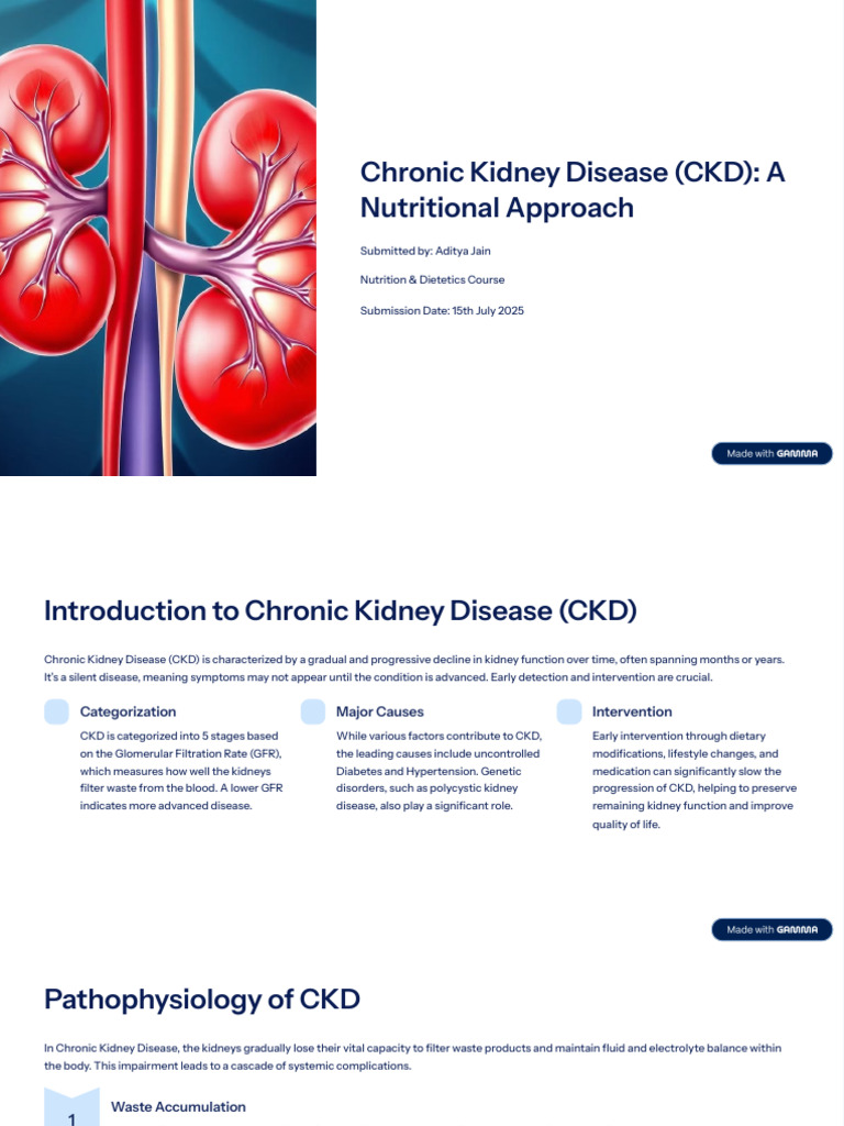 Nutritional Strategies for CKD Management | PDF | Chronic Kidney ...