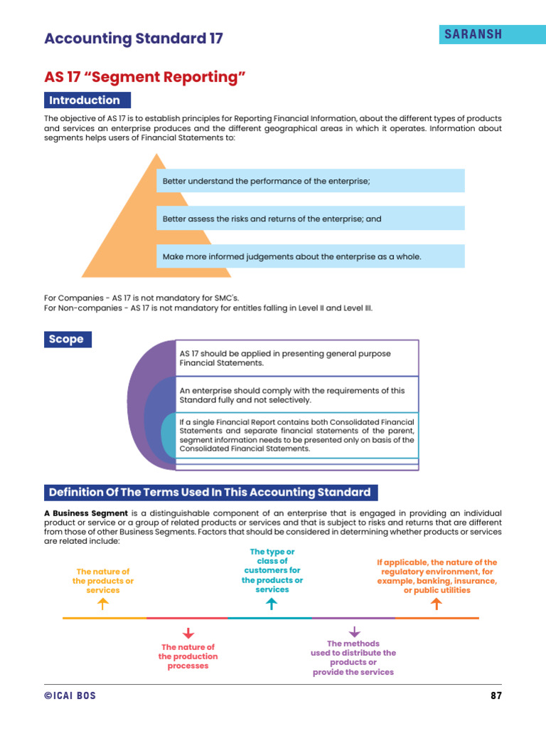 Segment Reporting Under AS 17 Explained | PDF | Risk | Financial Statement