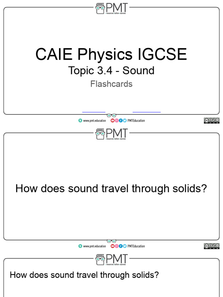 CAIE IGCSE Physics: Sound Waves Explained | PDF | Sound | Ultrasound