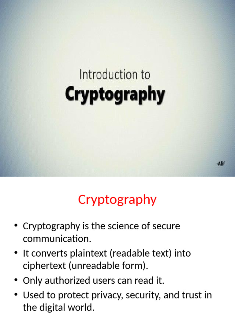 Understanding Cryptography Basics | PDF