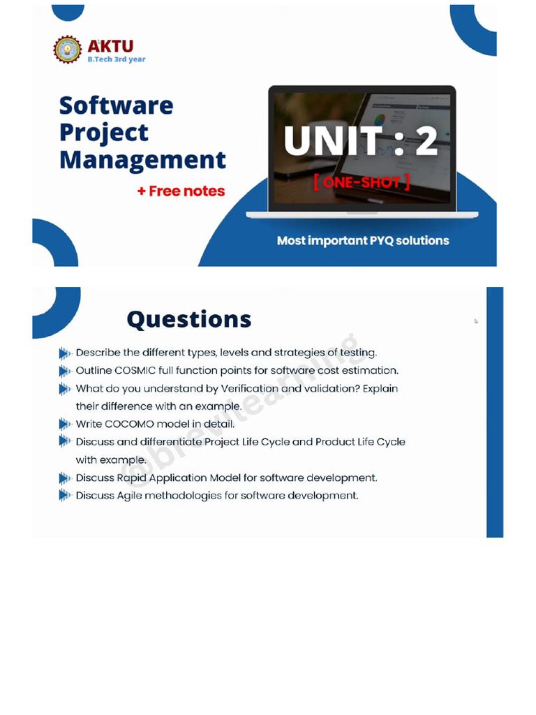 SPM Unit-2 BreviLearning | PDF