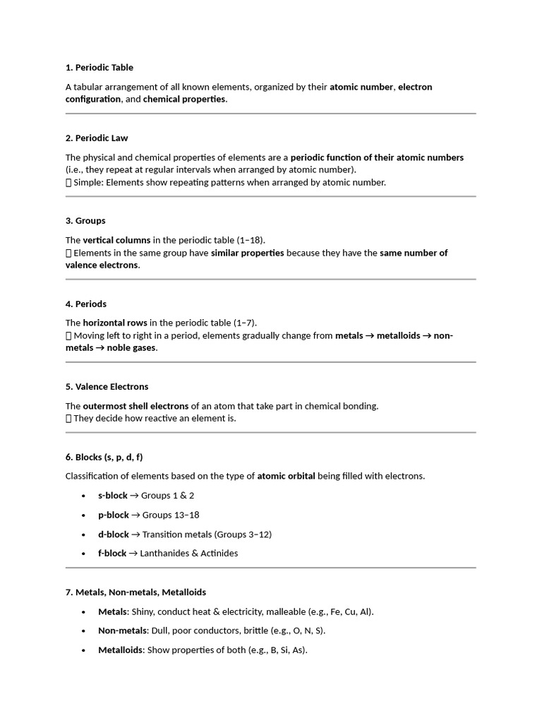 Understanding the Periodic Table Basics | PDF | Periodic Table ...