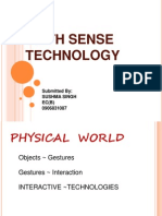 Sixth Sense Technology: Submitted By: Sushma Singh EC (B) 0906831087