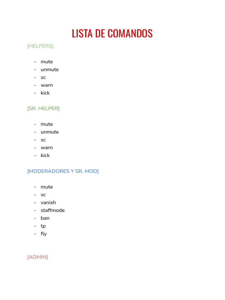 Scum Admin Commands Overview | PDF