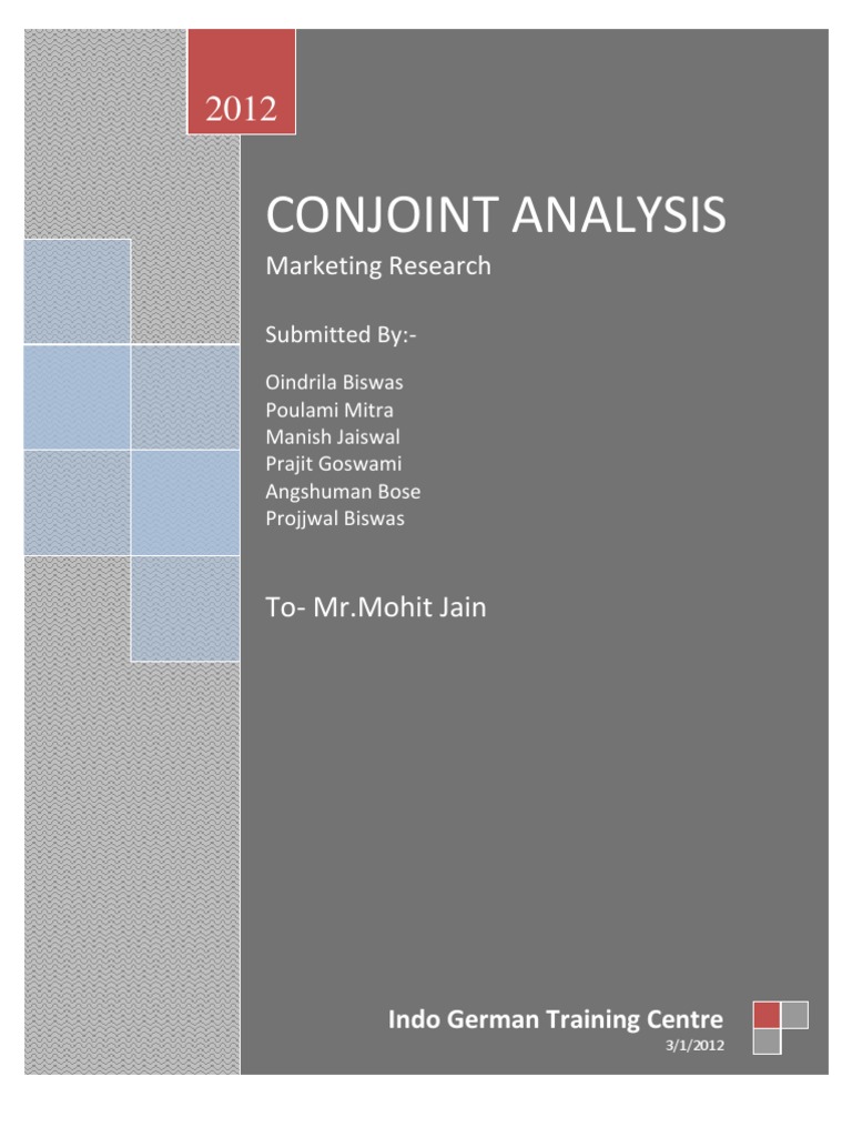 Conjoint Analysis in Marketing Research | PDF | Utility | Simulation