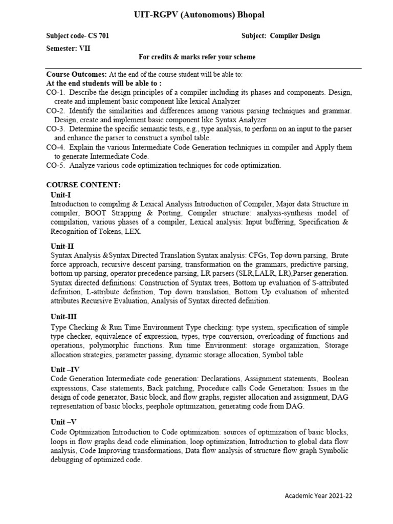 Compiler Design and Software Engineering | PDF | Parsing | Internet Of ...