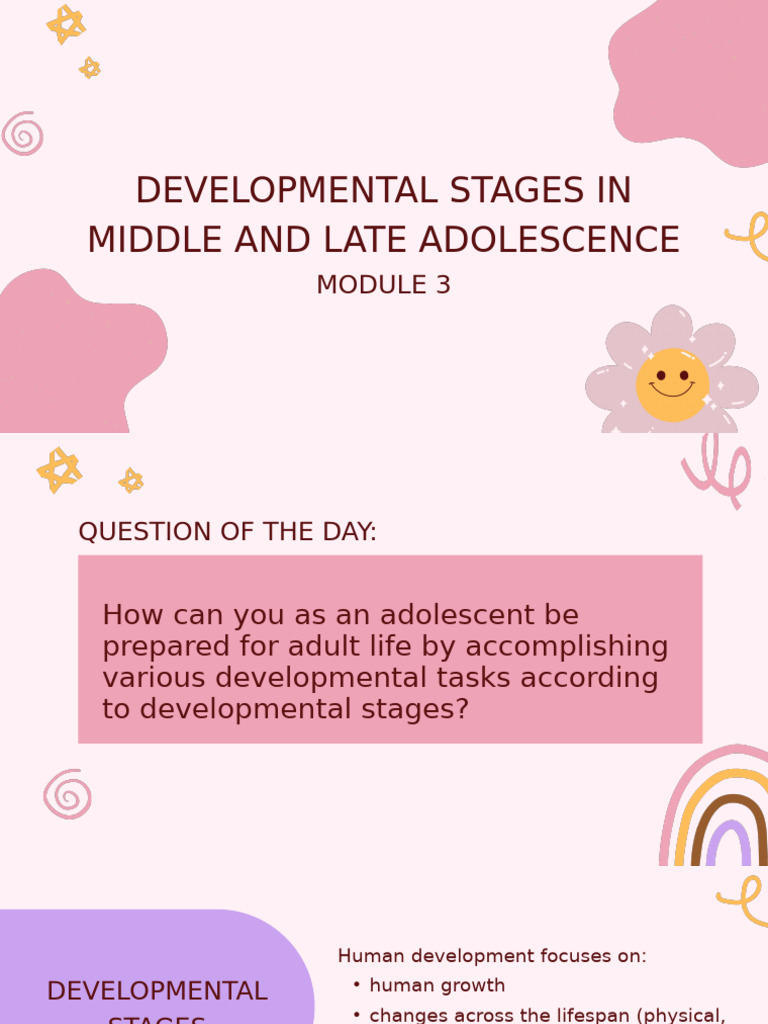 Developmental Stages in Adolescence | PDF | Developmental Psychology ...