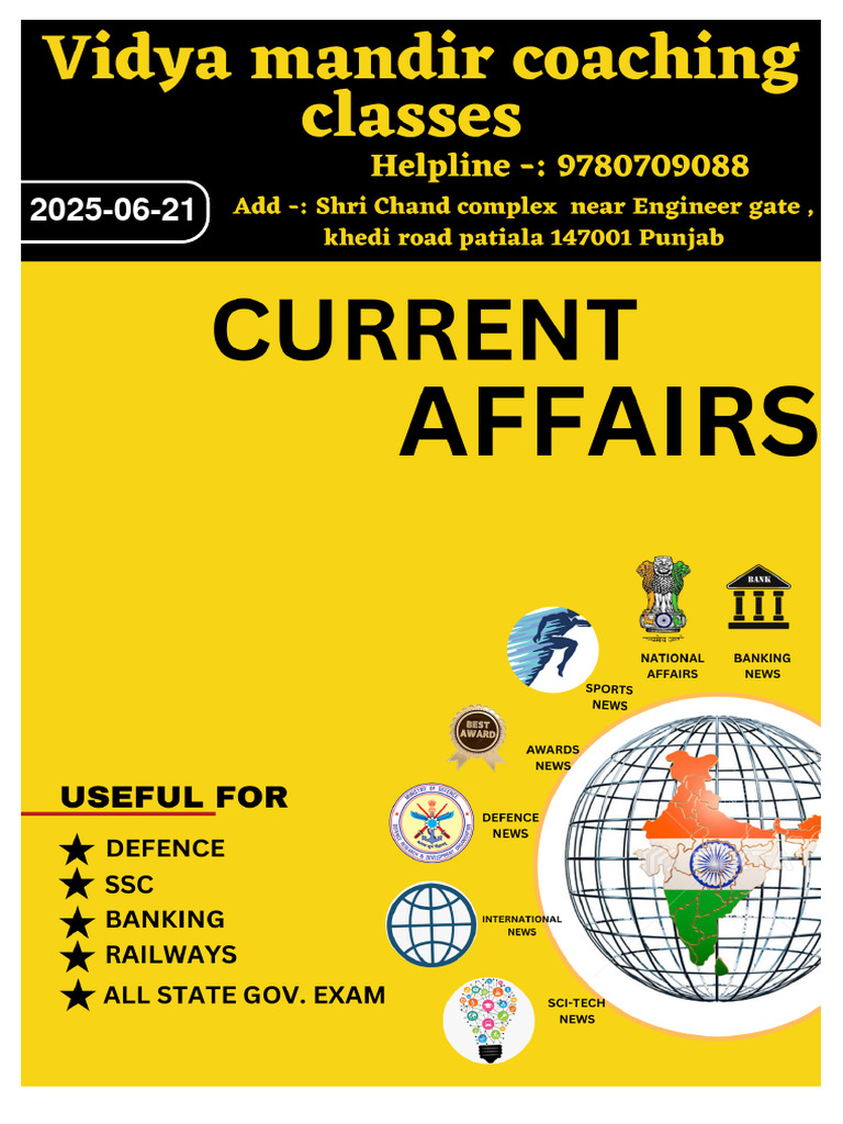 Vidya Mandir Coaching Classes-2025!06!21 | PDF