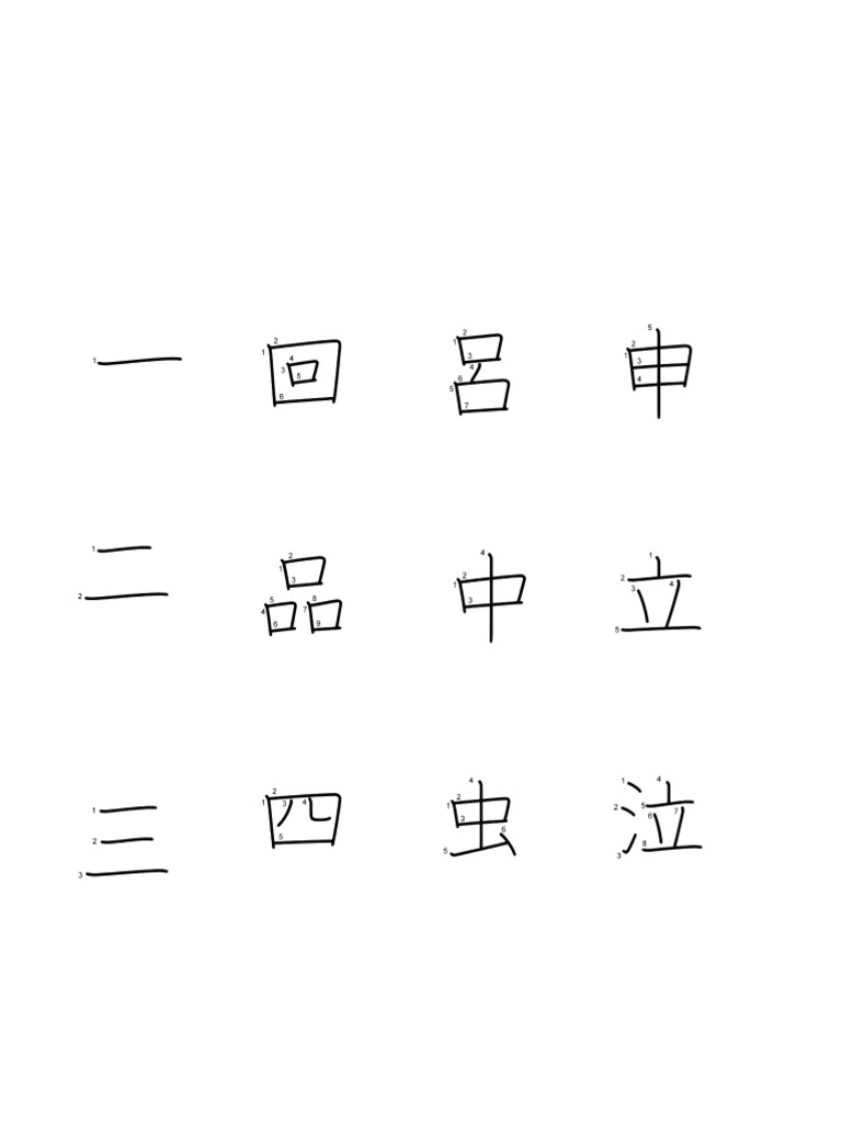 Kanji Stroke Orders For Reader0519 | PDF