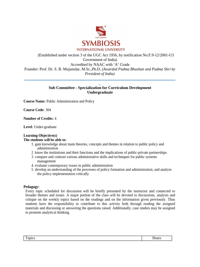 Public Administration and Policy | PDF | Public Administration | Policy