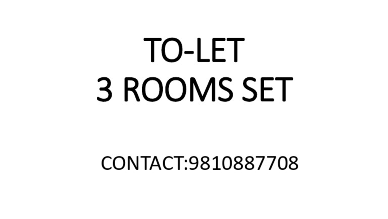 To Let | PDF