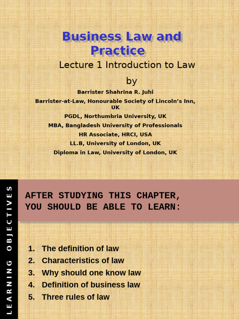 Introduction to Business Law Basics | PDF | Criminal Law | Burden Of ...