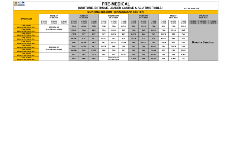 Leader Time Table 05-08-2025 | PDF
